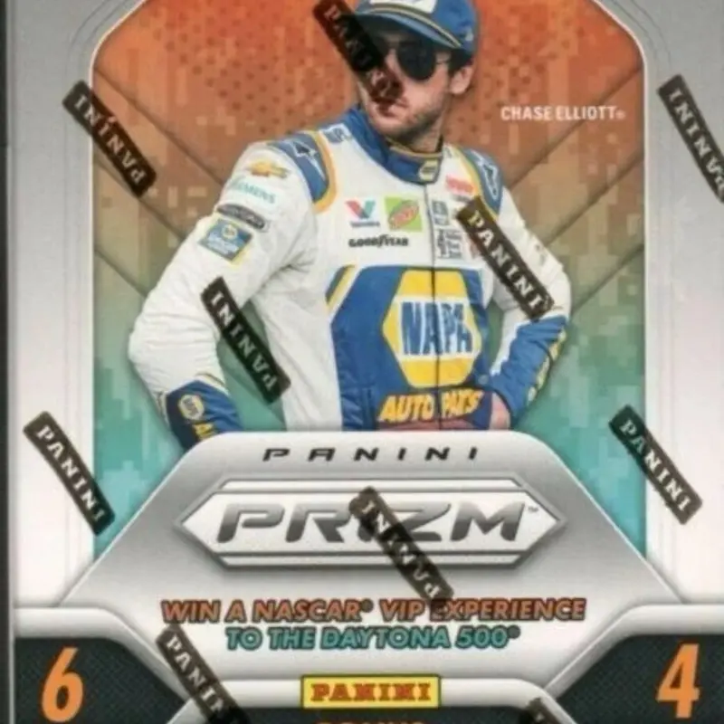 NASCAR Panini 2020 Prizm Series Racing Trading Card Blaster Box - 6 Packs + Bonus Pack (No Cancellations or Refunds After Box Is Opened or Shipped)