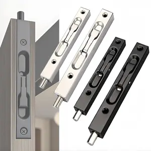 Stainless Steel Invisible Box Latch, Stainless Steel Locks, Fireproof Door Security Bolt, Hidden Wooden Door Lock, Durable and Secure Door Hardware