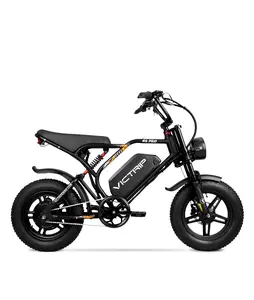 VICTRIP R6 Pro 1500W Full Suspension Moped Style EBike with Durable Frame & Fat Tires for Urban Commutes