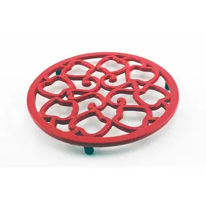 BergHoff Apple Cast Iron Trivet - Red