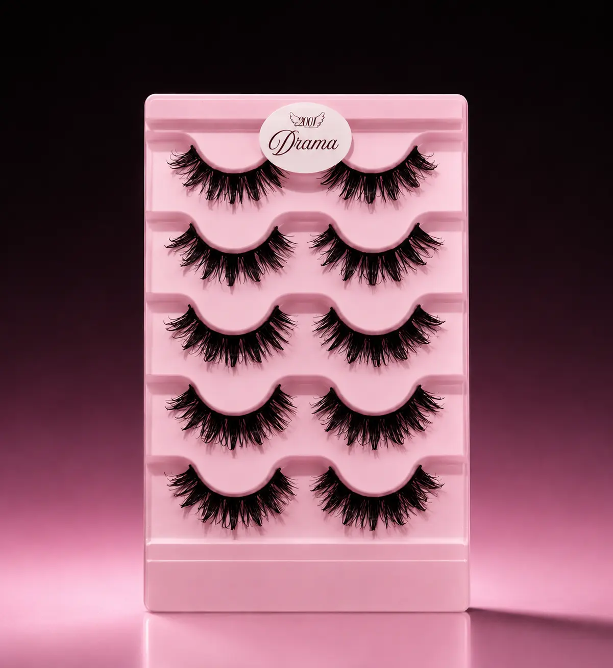 5 Pairs of Drama Voluminous Lash-Extension Spiky Anime Manga Inspired False Lashes