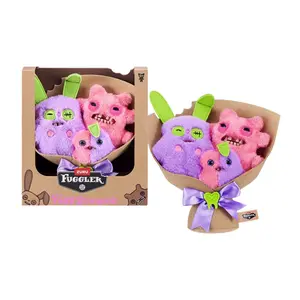 ZURU Fugglers Bouquet - Set of 3 Plushies (Pink & Purple)
