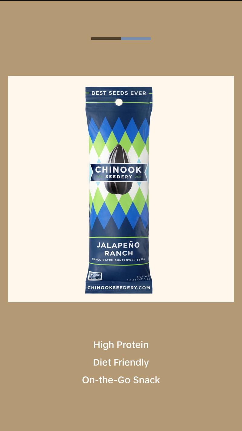 CHINOOK Variety Pack Sunflower Seeds 36-pack (1.5oz bags) – Keto Snacks, Gluten-Free, Non-GMO, Low Sodium, High Protein, Great Snack