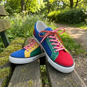 Lesbian Flag Shoelaces (1 Pair)