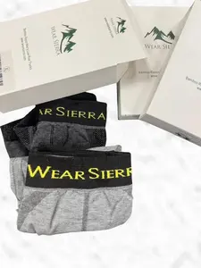 Men's Boxers, Cotton & Charcoal Infused Low Rise Trunk Underwear (2 Pack)