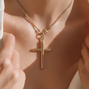 Dije de cruz liso solo el dije