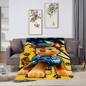 P-PatrolS Cartoon P-PAWS Printed comfortable and soft sofa, living room bed, bedroom blanket suitable for travel and gifts Father's Day Children's Day Thanksgiving holiday gifts for family and children