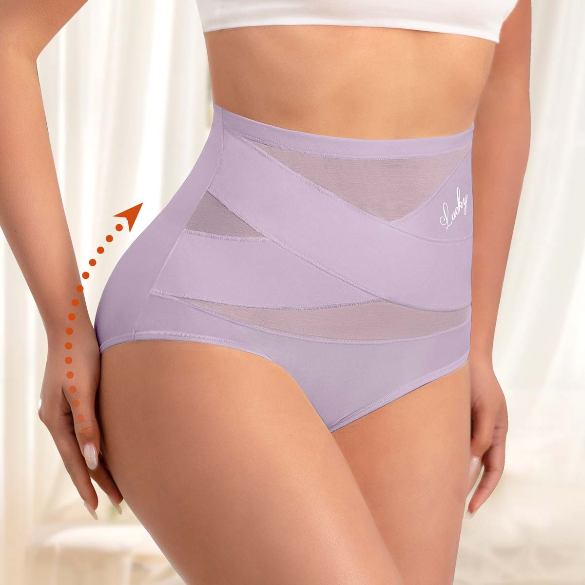 Morelect Women's High-Waist Panties,3/4/5/6/8 Pack Lucky Letter Logo,Cross-Mesh Panel Underwear,Ultra Soft Comfort Fit Briefs - Womenswear SpringStatements Morelect Women's High-Waist Panties,3/4/5/6/8 Pack Lucky Letter Logo,Cross-Mesh Panel Underwear,Ultra Soft Comfort Fit Briefs - Womenswear SpringStatements