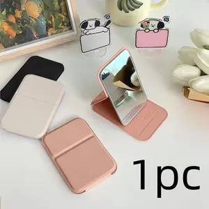Portable Makeup Mirror, Simple Foldable Desktop Vanity Mirror, Mini Travel Mirror, Dormitory Tabletop Mirror, Portable Folding Mirror, Single Item