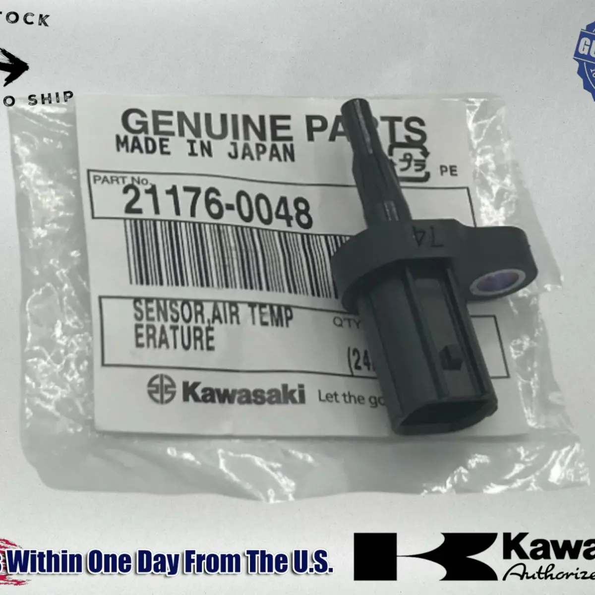 Kawasaki Genuine OEM Authentic Air Temperature Sensor 21176-0048 1