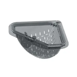 Magnetic Kitchen Sink Drain Basket — No Drilling Required Triangular Strainer for Food Waste, Easy-Clean Fruit & Vegetable Filter