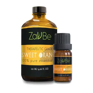 ZAVBE Orange Essential Oil (Citrus Sinensis) 100% Pure, Natural, Therapeutic Grade