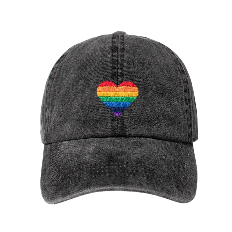 Baseball Cap - Rainbow Heart