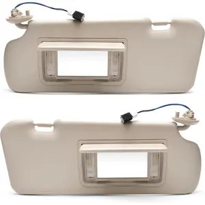 A Pair Sun Visor Left Driver and Right Passenger Side Compatible with Honda CR-V 2012-2016 Replaces 83280-T0A-H11ZA 83280-T0A-H11ZB, Sunshade with Makeup Mirror (Left Driver and Right Passenger Side)