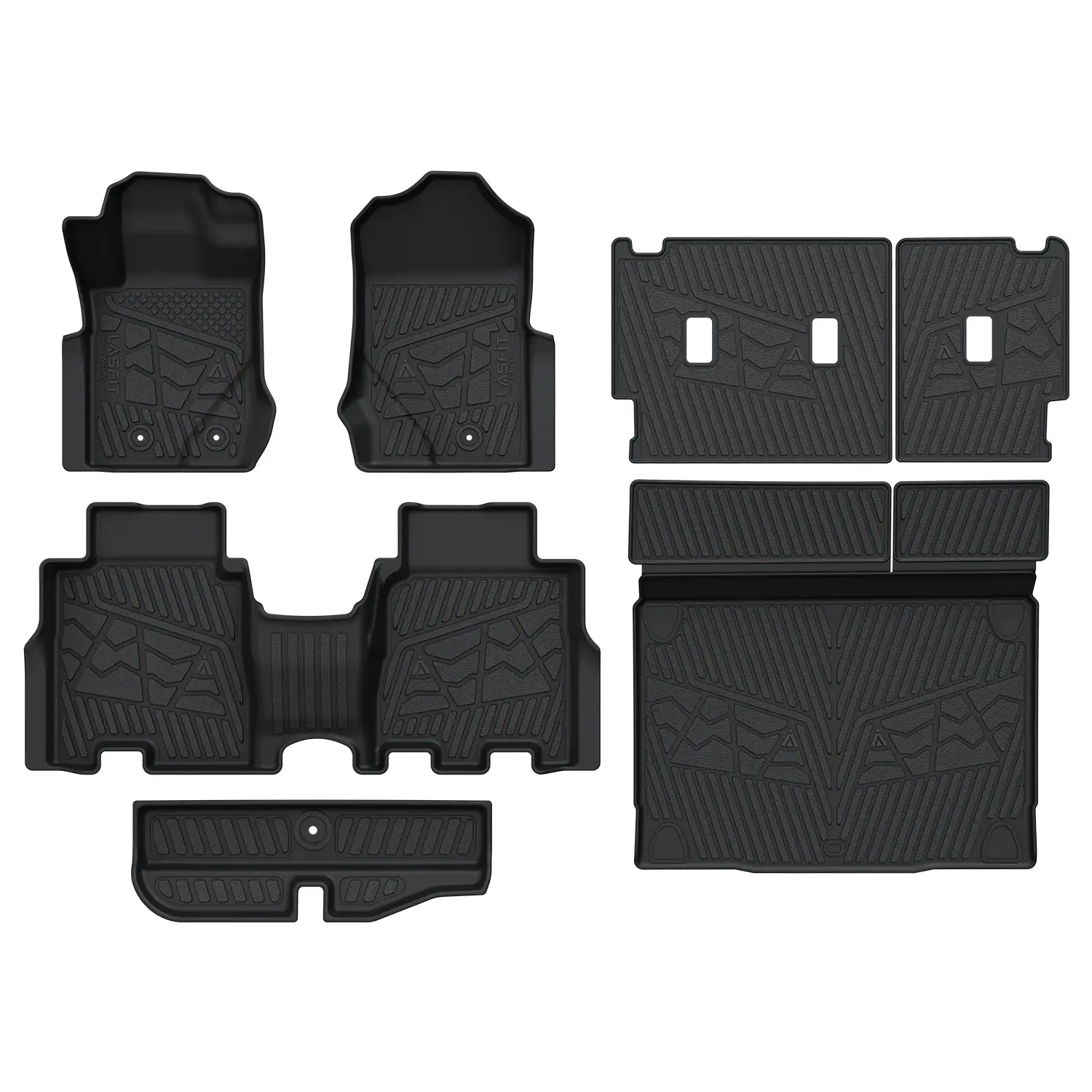 Lasfit fit for 2021-2025 Ford Bronco Custom Floor Mats or Cargo Mat, Not For Sport, Car Mat Set, Deep-Tread Floor Mats