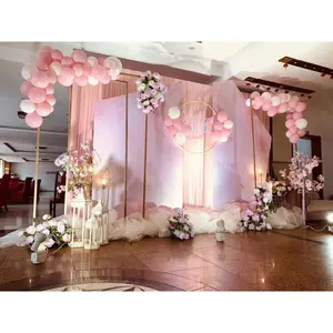 Sturdy Metal Arch for Wedding & Party – Square Backdrop Stand, Easy to Assemble, Portable, Perfect for Balloon Decor, Garden & Events