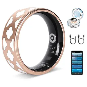 BrawRing R10M Smart Ring Health Tracker Fitness Sleep Stress HRV Tracker with Charging Case Magnetic For Women