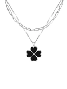 Clover Design Pendant Necklace for Women, Fashion Jewelry for Party, Daily Clothing Decor, Trendy All-match & Exquisite Jewelry for Birthday Gift
