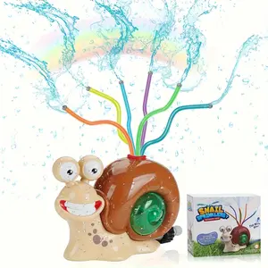 Cute Snail Spinning Sprinkler Toy - Outdoor Water Spray for Garden, Yard & Backyard Summer Fun. Great Birthday Gift for Kids.