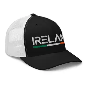 Minimal Ireland Flag Trucker Hat Mesh Ireland Trucker Cap