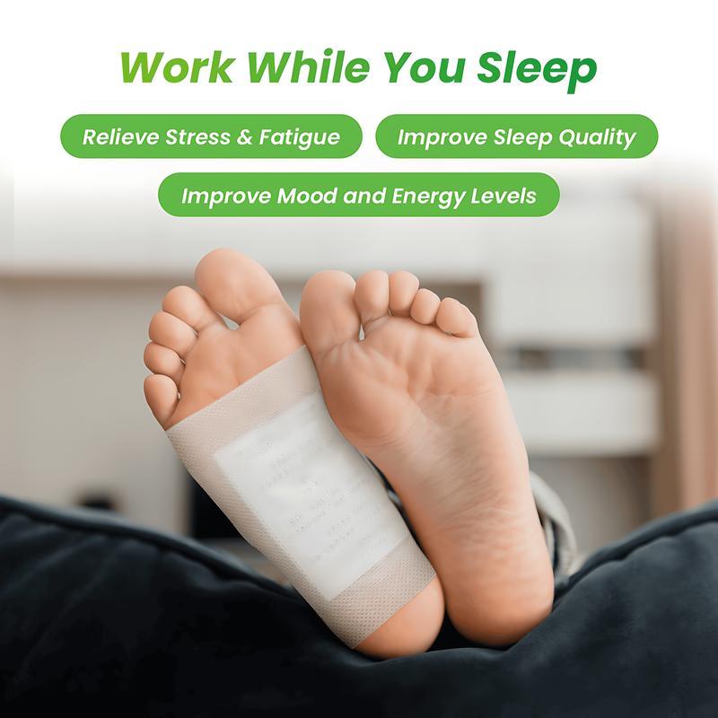 40 Foot Detox Patches: Relieve Stress, Detoxify, and Improve Sleep | Natural Deep Cleansing Patches