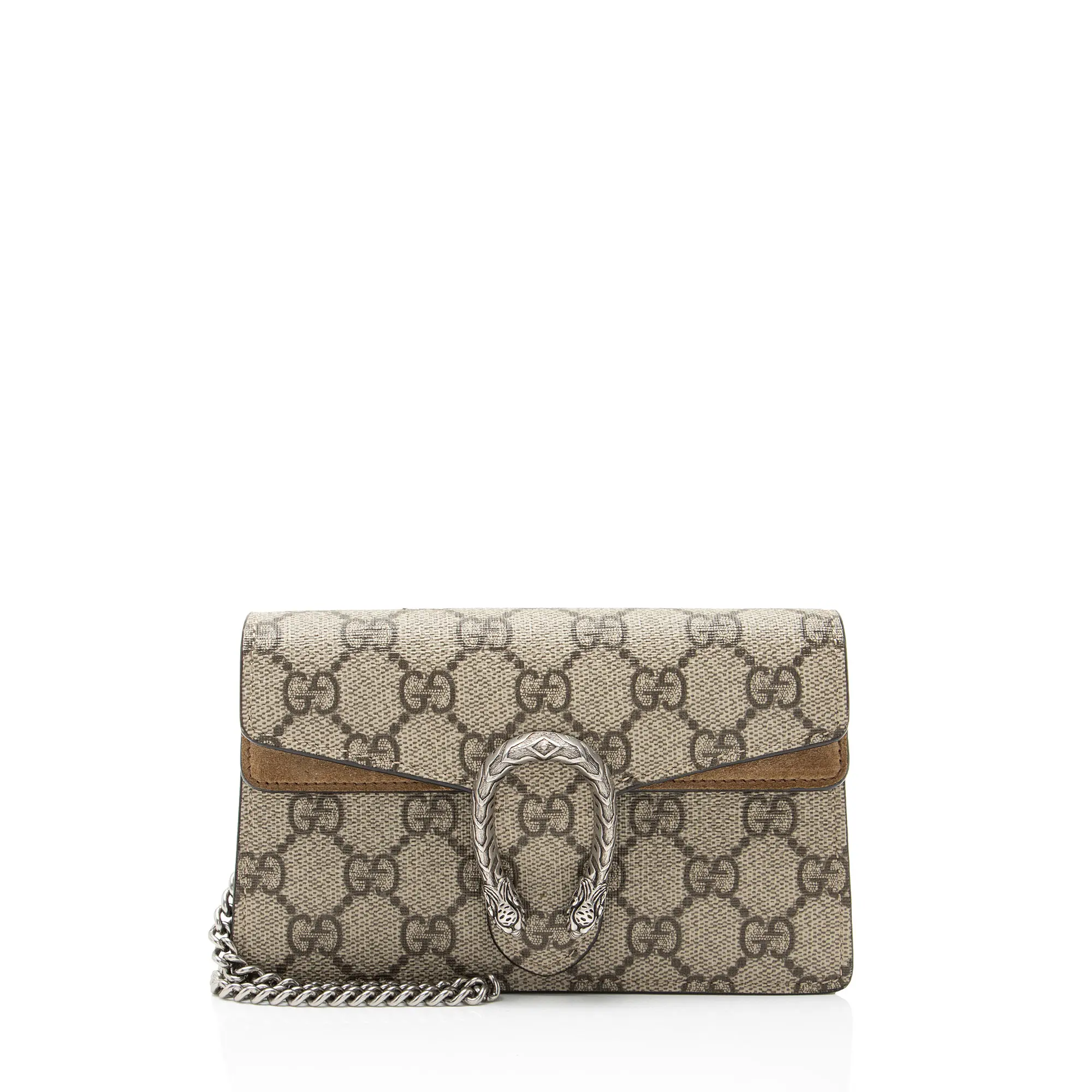 Pre-owned GUCCI Canvas Clutches & Wristlets GG Supreme Dionysus Mini Shoulder Bag