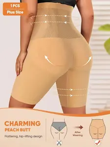 LUXEHAEVEN Women's Plus Size High-Waisted Compression Tummy Control Shapewear Panties