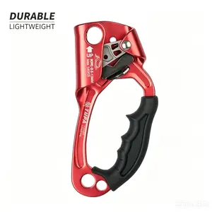 Aluminum-Magnesium Alloy Ascender, High Load Capacity Right Hand Ascender for Climbing, Mountaineering & Rescue Operations