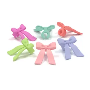 TIE ONE ON- Set of 6 Silicone Bow Drink Markers Utensils