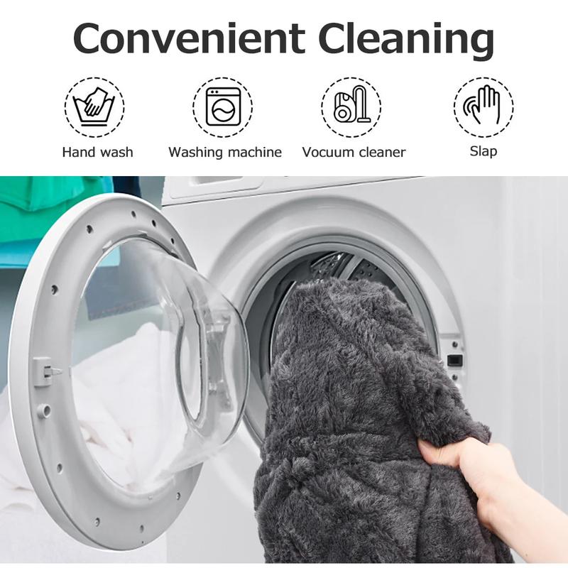 5FT Soft Fuzzy Bean Bag Couch with Filler for Cozy Living Room & Bedroom, Perfect Christmas Decor, Ideal Lazy Sofa