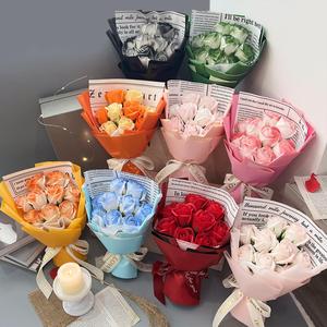 artificial rose bouquet flowers, roses flower bouquet, artificial flower arrangements, wedding bouquet, home decor, rosy eternal flower design, decoration items, decorative, multicolor