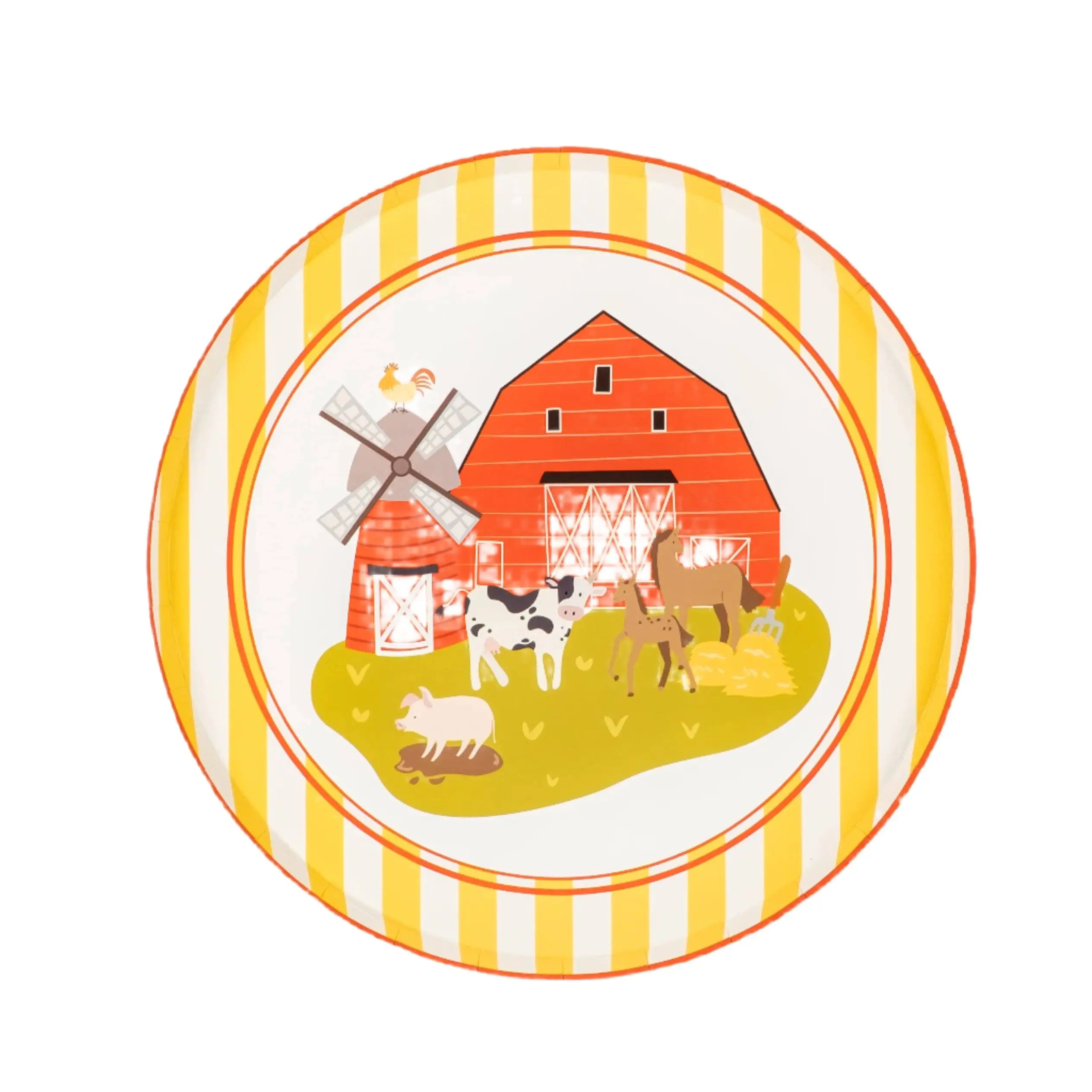 Farm Animal Party Plate