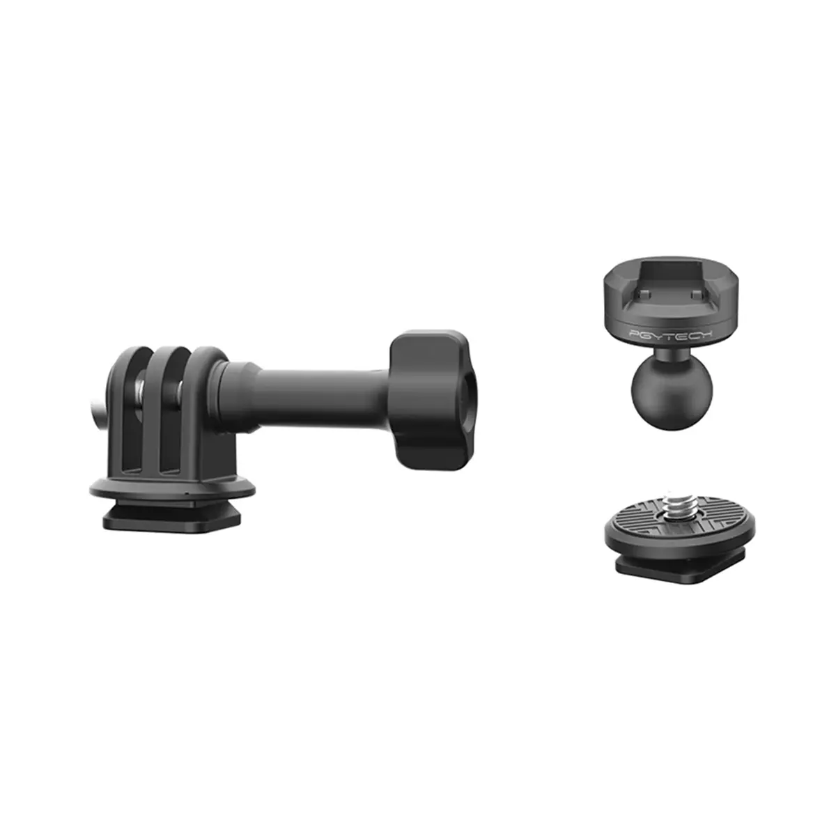 PGYTECH CapLock Ball Head Quick-Release Mount Set for Action Cameras, Universal Device Compatibility