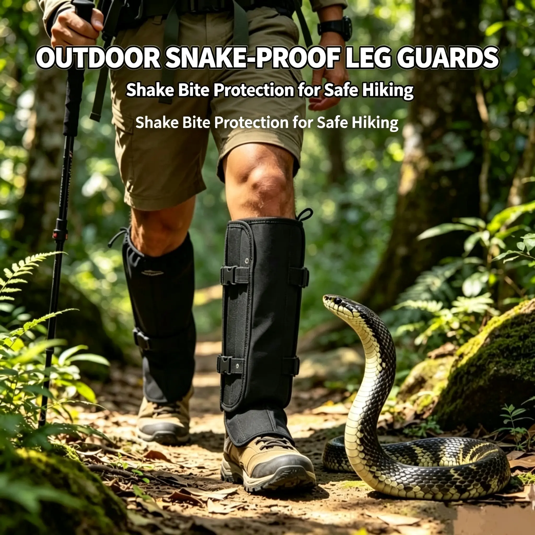Outdoor Snake-Proof Bite-Proof Leg Guards, Safe Hiking Protective Gear for Nature Enthusiasts