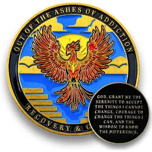 Sobriety  Sobriety Gifts for Men and Women Medallion  for People in  1.5 inch    Token NA Chip