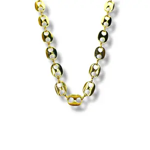Gold Filled 14k Coffee Bean Necklace- Size 18/20” Elegant Coffee Bean Design