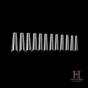 Extra long C-CURVE Coffin Nail Tips ( 504 pcs)