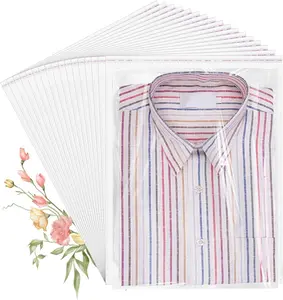 Bags, 100 Pcs Resealable Clear Poly Bags for Clothes, Party Favors, Artwork & Decorative Wrappers(10x14)