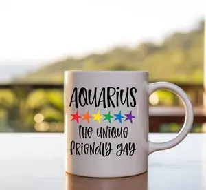 Pride LGBTQIA+ Funny Zodiac Ceramic Mugs