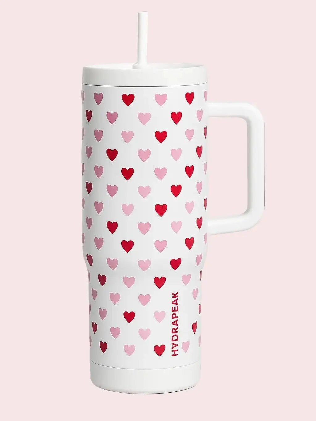HYDRAPEAK Hearts Voyager Quencher 40 oz Stainless Steel Insulated Tumbler with Heart Design New Drinkware Flasks