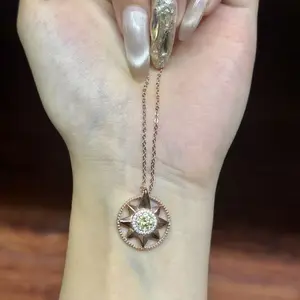 Natural Crystal peridot necklace S925 Valentines Gift , Gift for Wedding/Birthday/Mother'sDay/Christmas