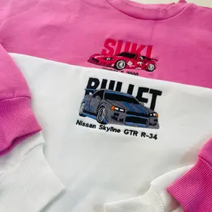 Retro Couple Car Embroidered Sweatshirt, Racing Car Embroidered Shirt, Fast And Furious Embroidered Hoodie Shirt