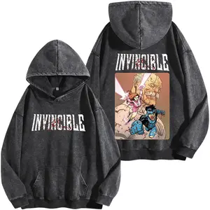 Season 4 Comic Squad Washed Hoodie – Retro Streetwear Oversized Hoodie