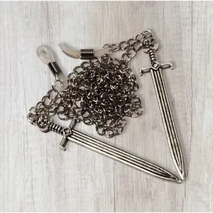 Jaguar Swords Glasses Chain - Handmade Fashion Accessory for Eyewear