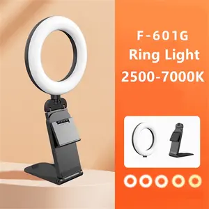 New Led Selfie Light Clip Ring Light with Phone Holder Desktop Ring Light for Computer Laptop Video Conference Lighting Makeup CAMOLO
