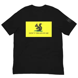 Peanut: Don't Tread On Me T-Shirt - USA Made - Justice for Peanut Squirrel - Save Our Pets