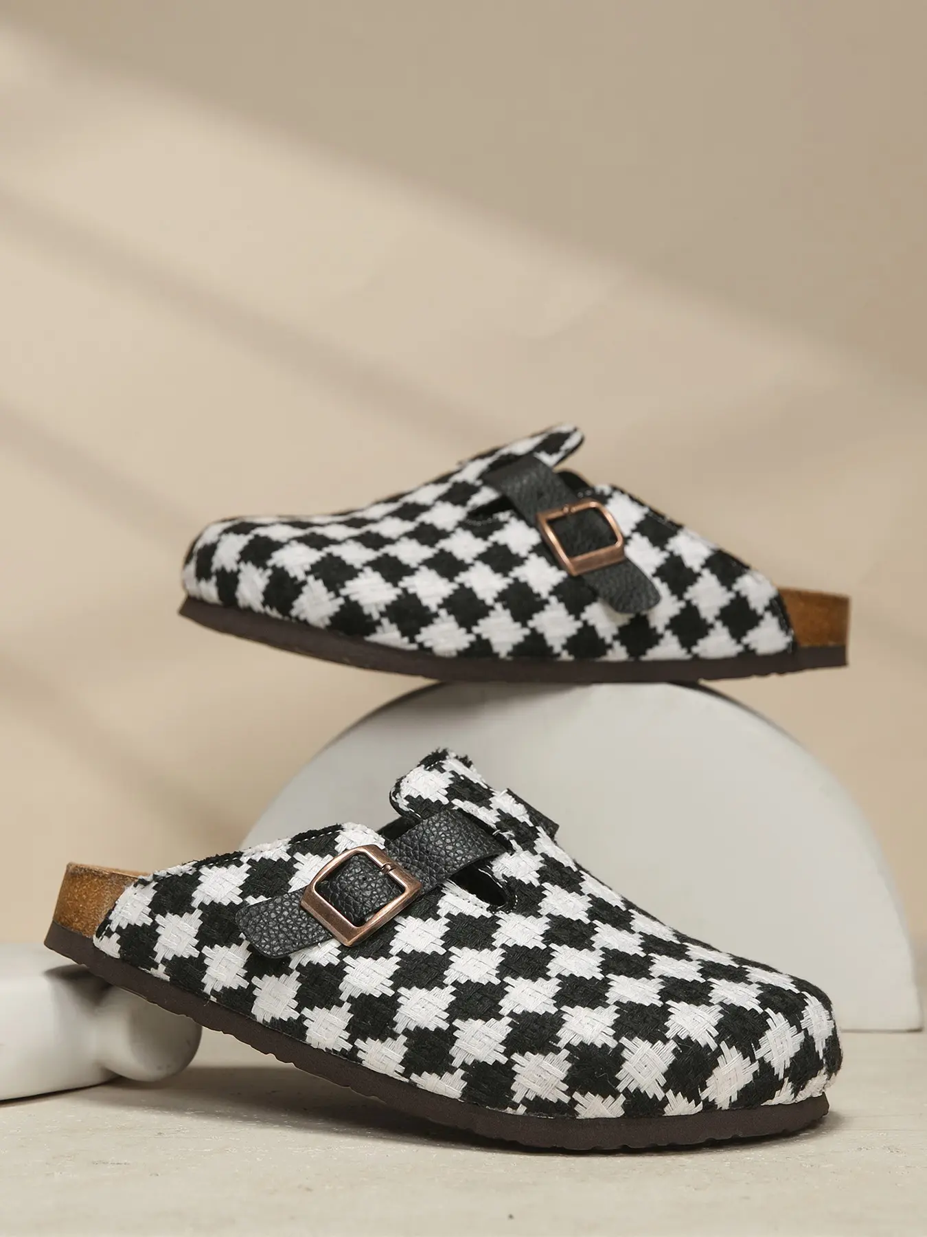 Luxurious Women's Open Toe Bohemian Sandals, Unisex Casual Fashion Thick Sole Slippers, Comfortable Patchwork Design, Boho Style, All-Season Wear, Slide Slipper, Thick Bottom Slippers