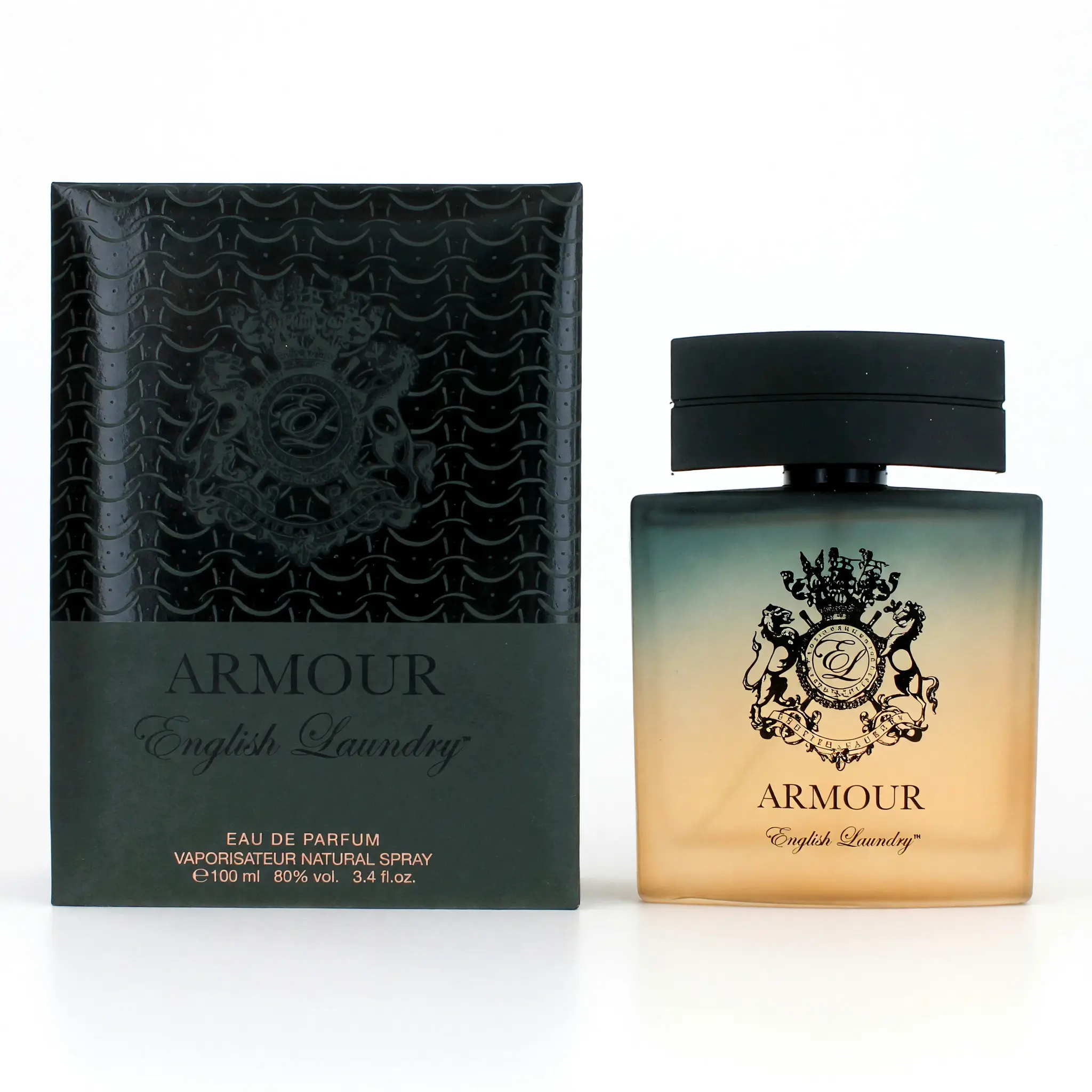 Armour by English Laundry Men's 3.4 oz EDP Fine Mist Spray - Patchouli, Lemon Floral, Fresh Clean Scent Base Men's Fragrance, Woody & Earthy, 3.4 Fl Oz