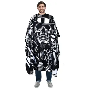 Barber Cape for Men Professional Hair Cape with Adjustable Snap Closure Large Size Salon Hair Tool 57 x 65 Inch