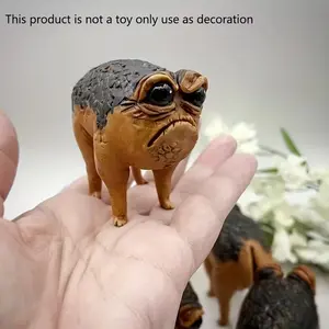 Unique Angry African Rain Frog Statue, Fantasy Anger Avocado Toad Sculpture, Halloween and Festival Decor, Resin Made, Ideal Gift for Art Lovers